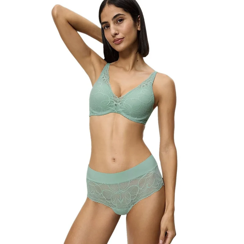 Soutien-gorge push-up dentelle illusion confort microfibre Triumph 70E-80F