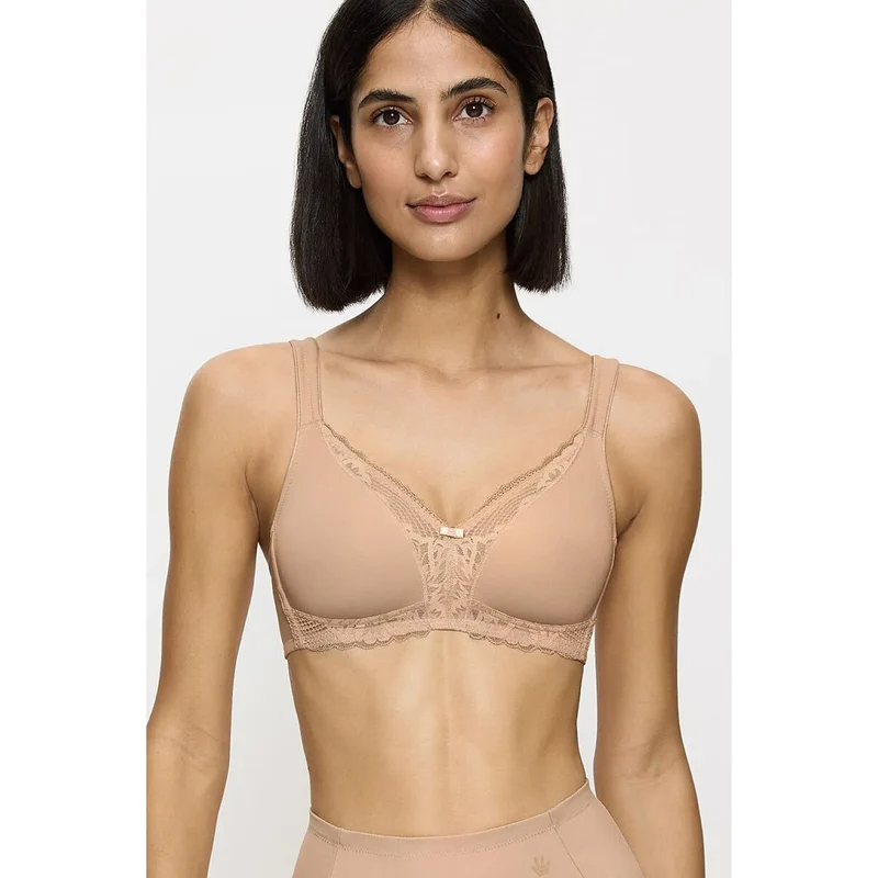 Soutien-gorge modelant sans armatures coton dentelle élégante confort exceptionnel femmes