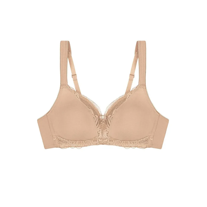 Soutien-gorge modelant sans armatures coton dentelle élégante confort exceptionnel femmes