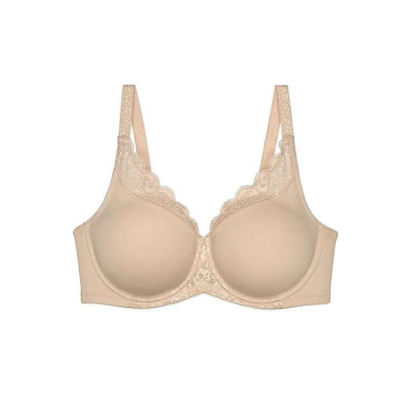 Soutien-gorge minimiseur microfibre douce armatures invisibles grande taille élégance féminine