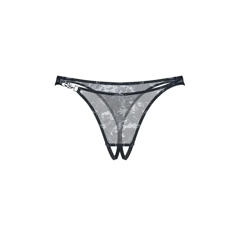 Strings féminins taille haute mesh marbré ouvert sensualité audace Corrosis