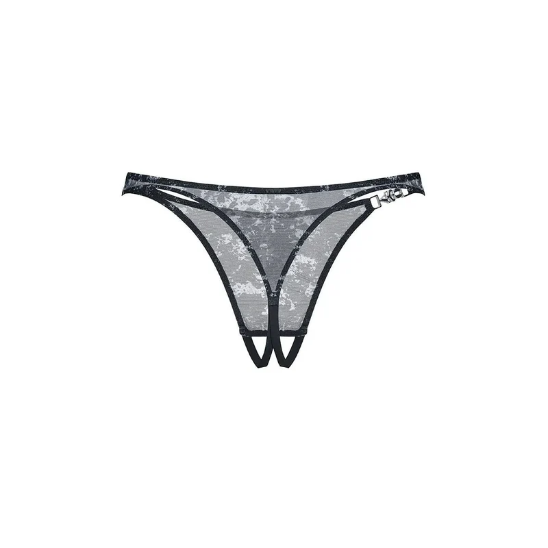 Strings féminins taille haute mesh marbré ouvert sensualité audace Corrosis