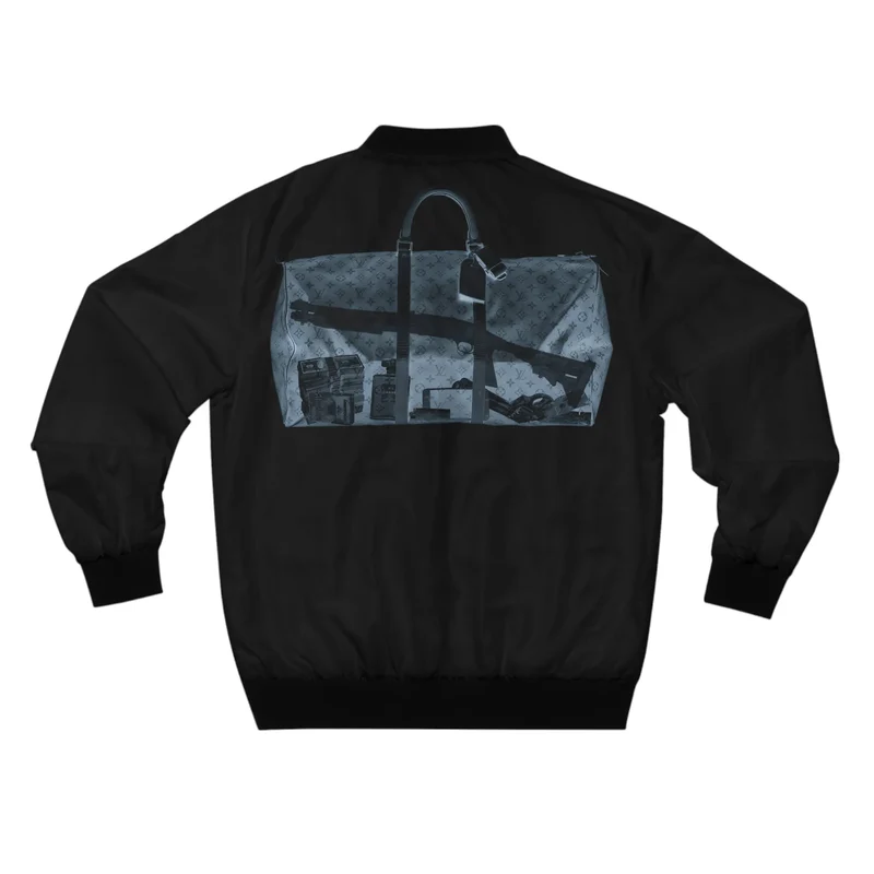Luxury Money Perfume In Bag Art Bomber Jacket