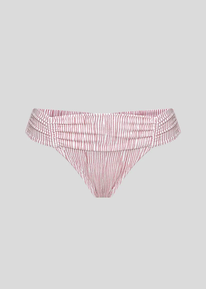 Cueca Biquíni Drapeada Navy