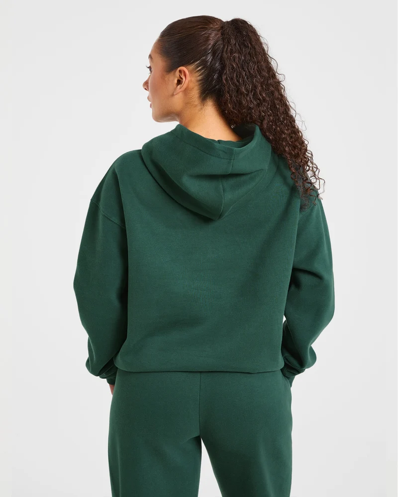 Varsity 2.0 Oversized Hoodie - Deep Forest