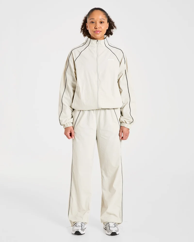 Retro Track Jacket - Off Blanc