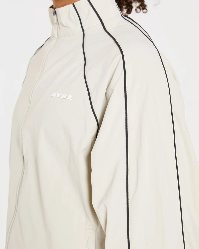 Retro Track Jacket - Off Blanc