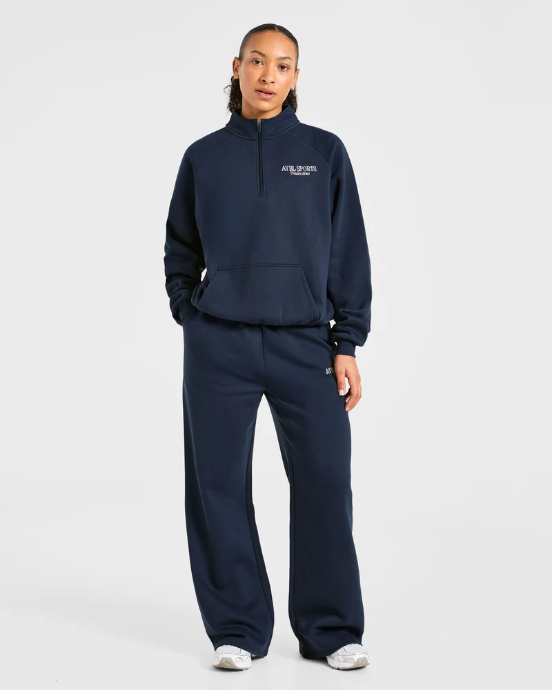 Sports Collective Oversized 1/4 Zip Pullover - True Navy