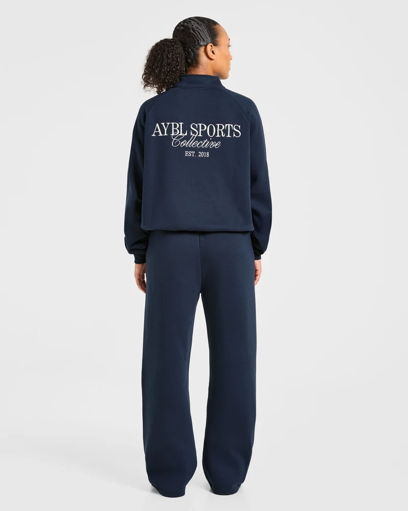 Sports Collective Oversized 1/4 Zip Pullover - True Navy