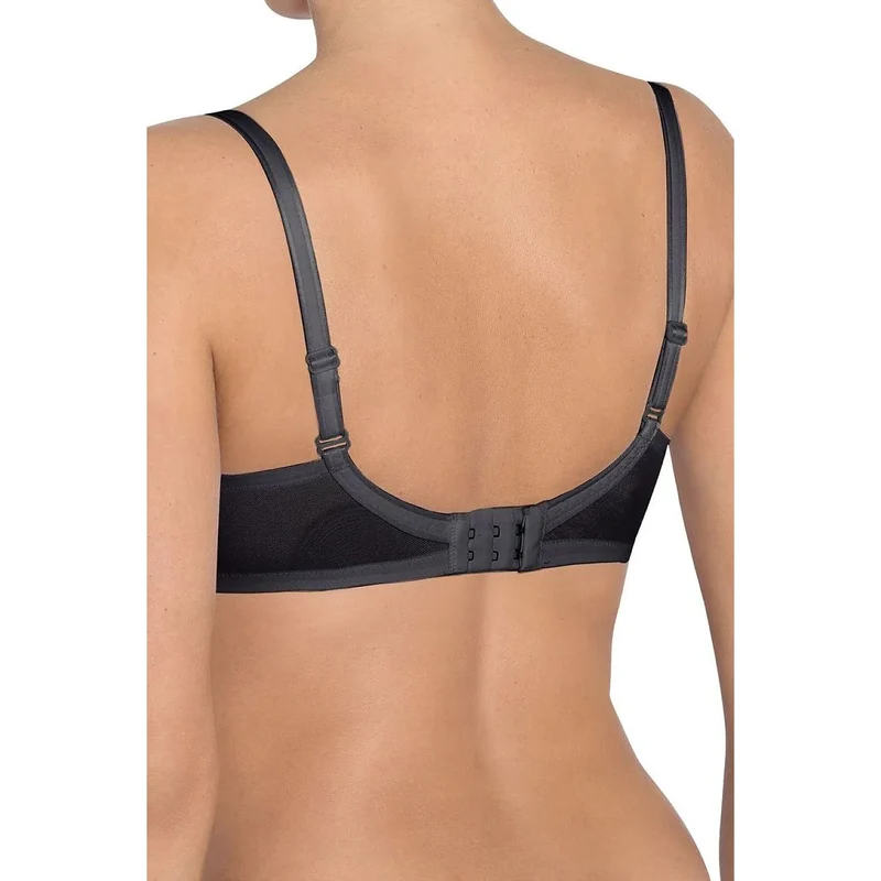 Soutien-gorge rembourré noir armatures satinées confort quotidien Triumph