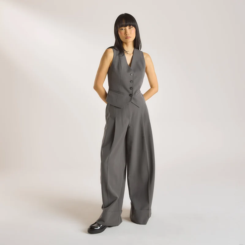 Gilet Ajusté - Charbon