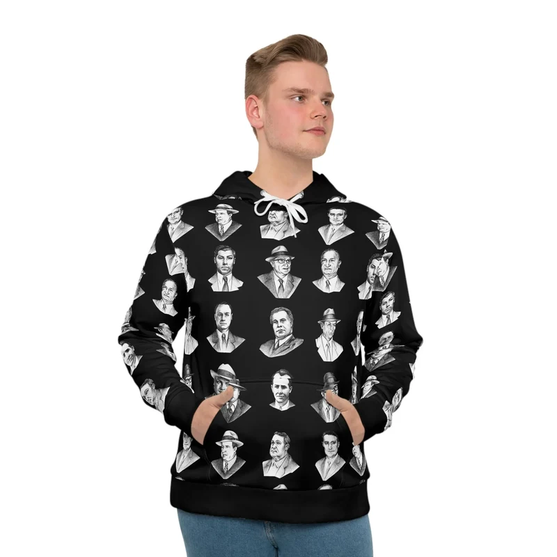 Cosa Nostra Mob Bosses Portraits Hoodie