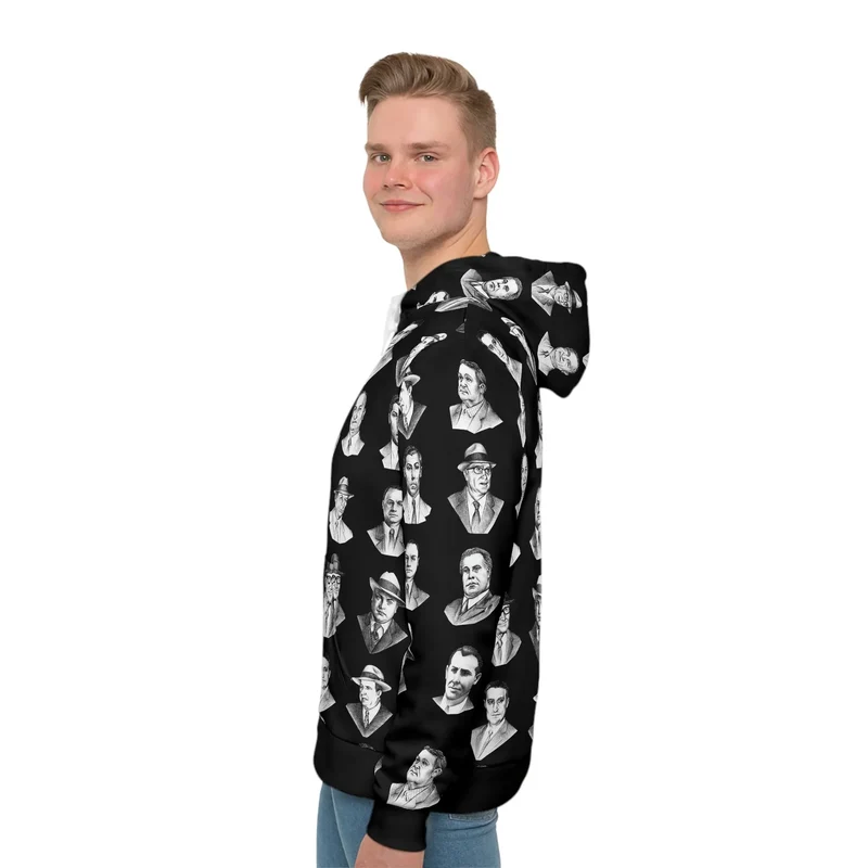 Cosa Nostra Mob Bosses Portraits Hoodie