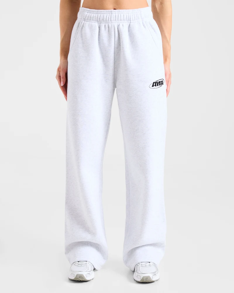 Sports Essentials Oversized Straight Leg Joggers - Heather Gris/Noir