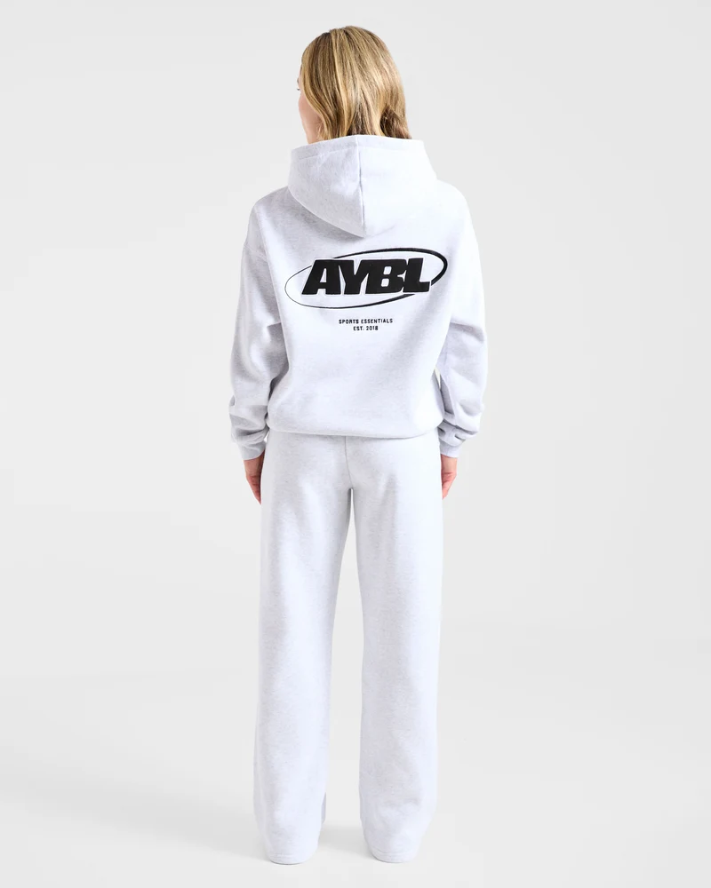 Sports Essentials Oversized Straight Leg Joggers - Heather Gris/Noir