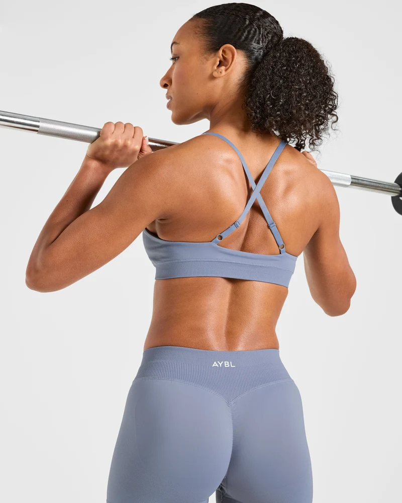 Enhance Seamless Sports Bra - Slate Bleu