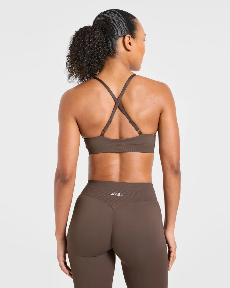 Enhance Seamless Sports Bra - Marron