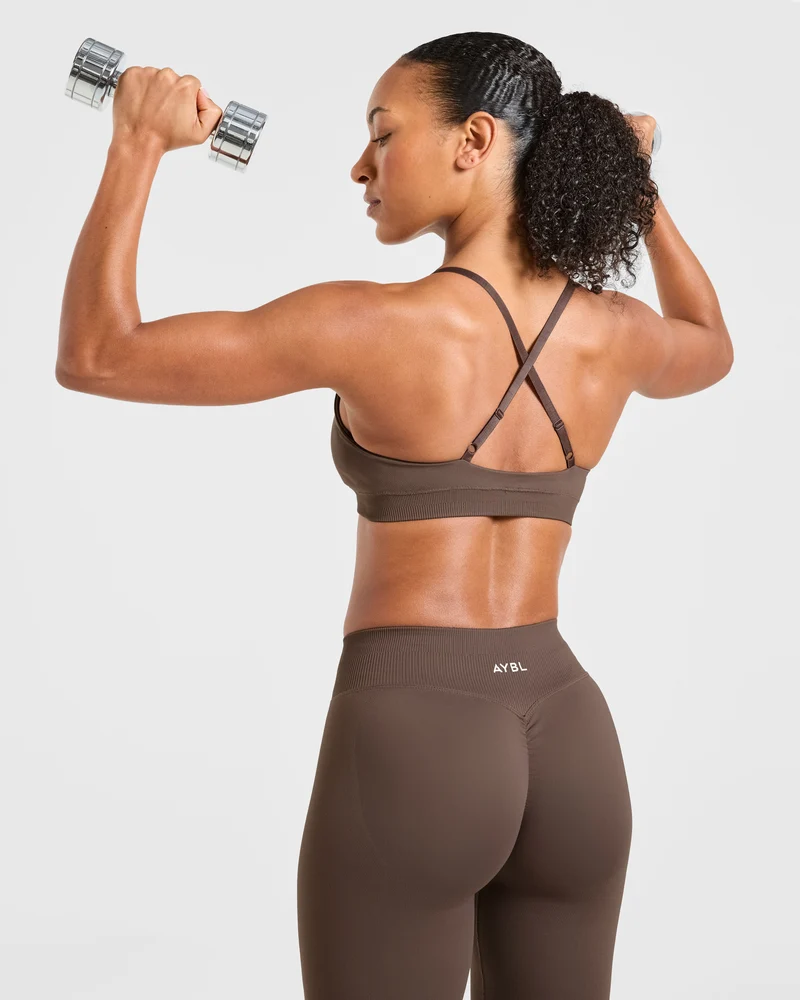 Enhance Seamless Sports Bra - Marron