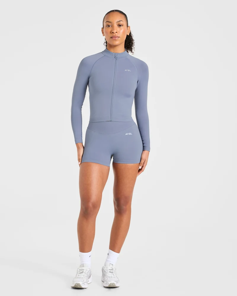Enhance Seamless Jacket - Slate Bleu