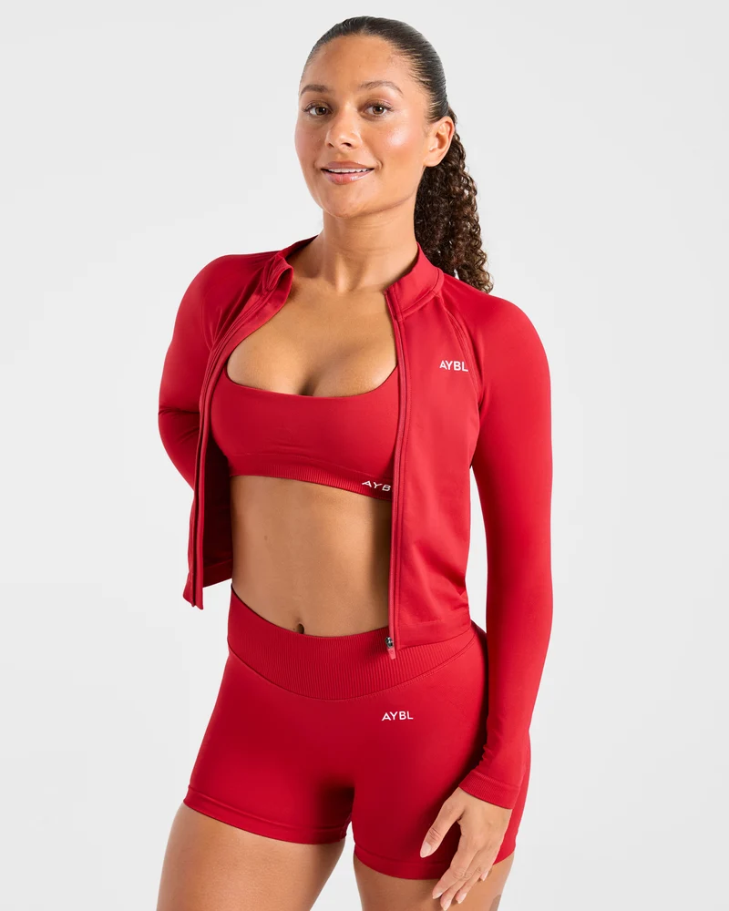 Enhance Seamless Jacket - Rouge