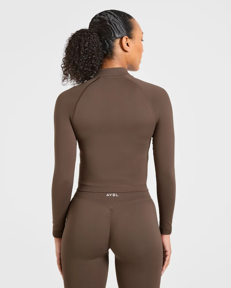 Enhance Seamless Jacket - Marron