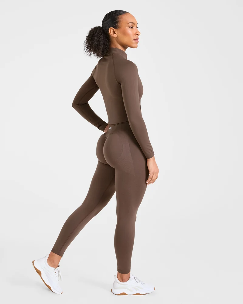 Enhance Seamless Jacket - Marron