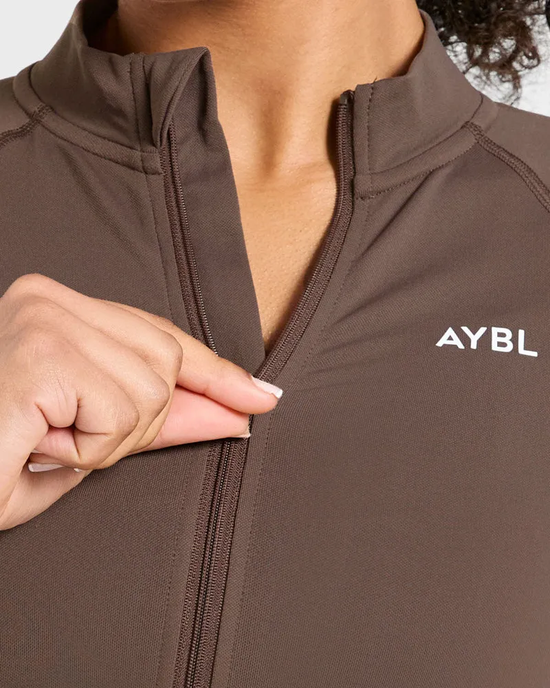 Enhance Seamless Jacket - Marron