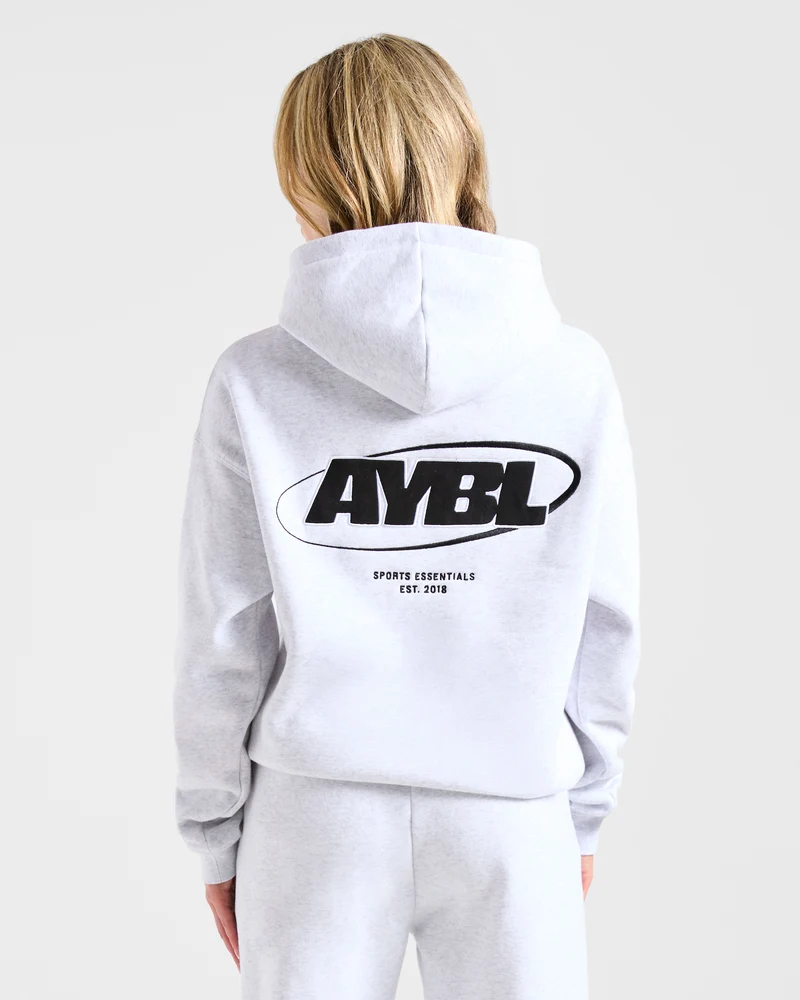 Sports Essentials Oversized Hoodie - Heather Gris/Noir