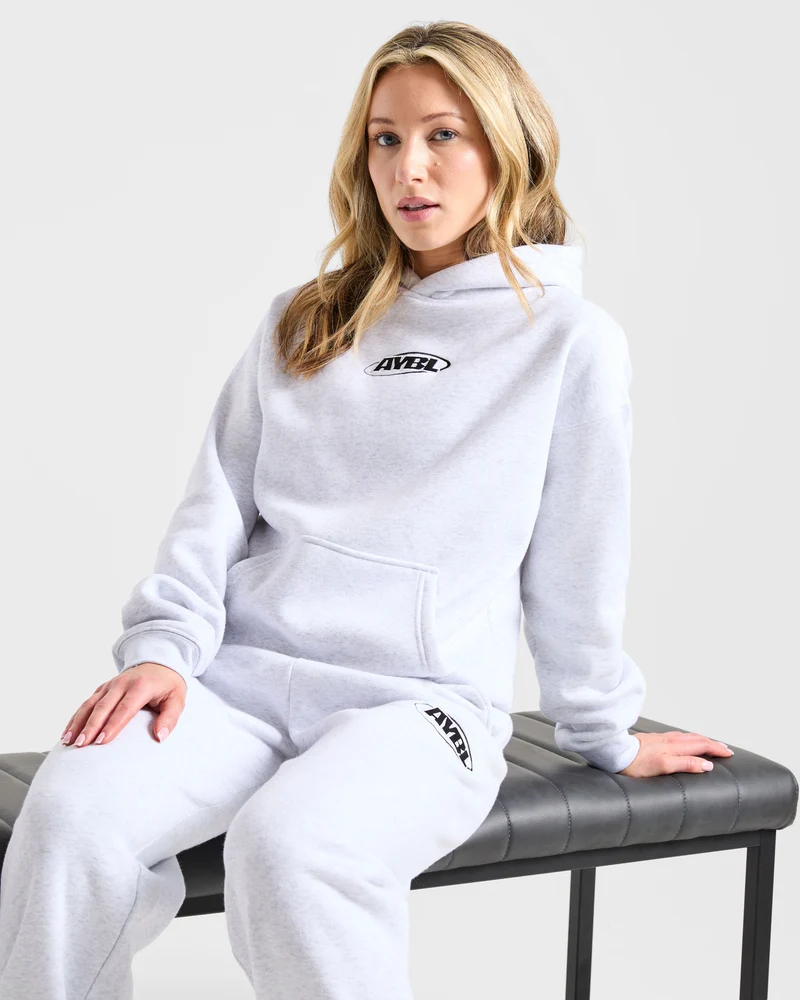 Sports Essentials Oversized Hoodie - Heather Gris/Noir