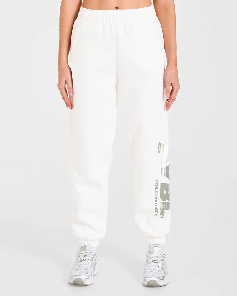 Athletics Dept Oversized Joggers - Off Blanc