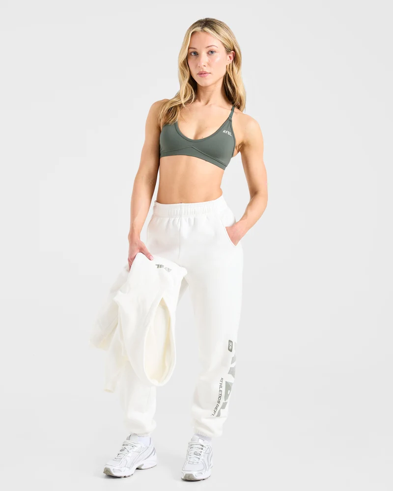 Athletics Dept Oversized Joggers - Off Blanc