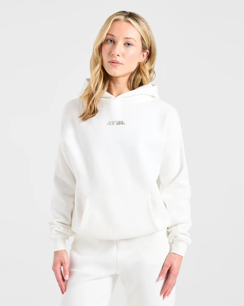 Athletics Dept Oversized Hoodie - Off Blanc