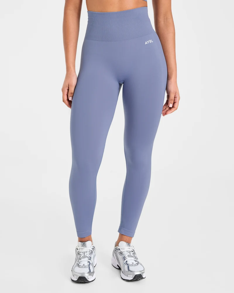 Empower Seamless Leggings - Slate Bleu