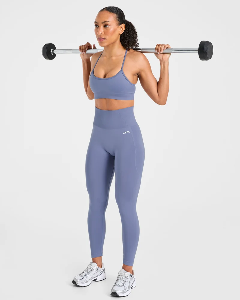 Empower Seamless Leggings - Slate Bleu
