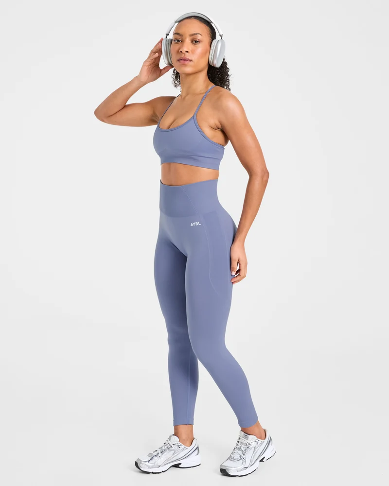 Empower Seamless Leggings - Slate Bleu