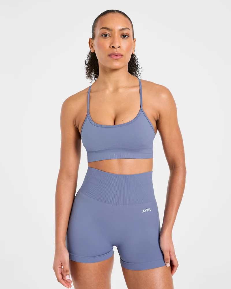 Empower Seamless Sports Bra - Slate Bleu