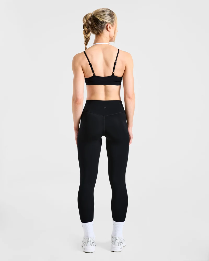 Essential Double Layer Sports Bra - Noir/Blanc