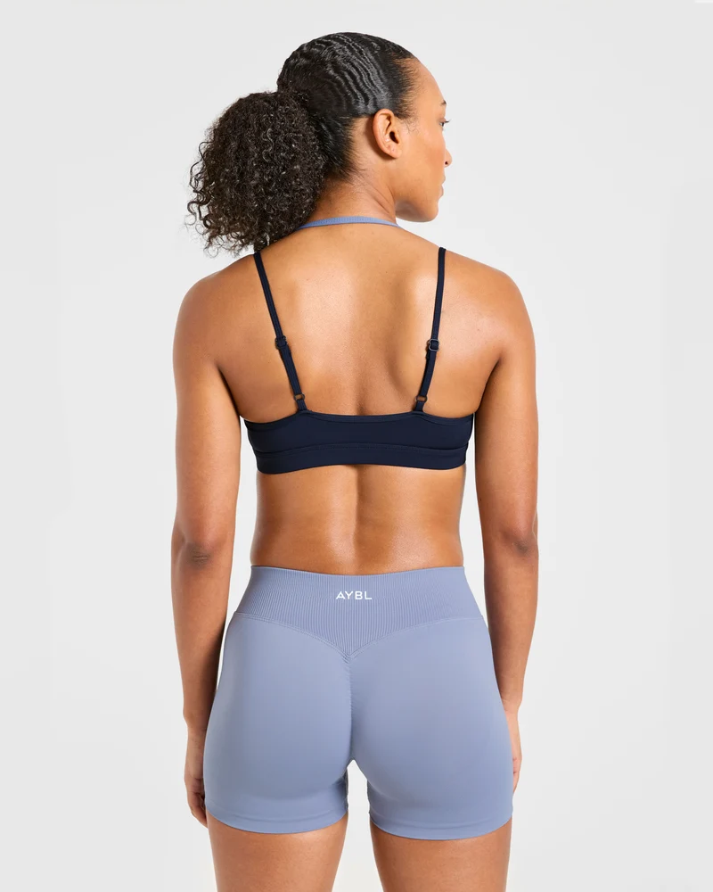 Essential Double Layer Sports Bra - Navy