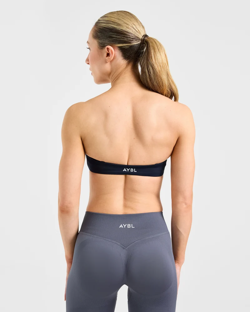 Essential Bandeau Sports Bra - Navy