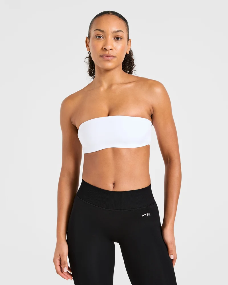 Essential Bandeau Sports Bra - Blanc