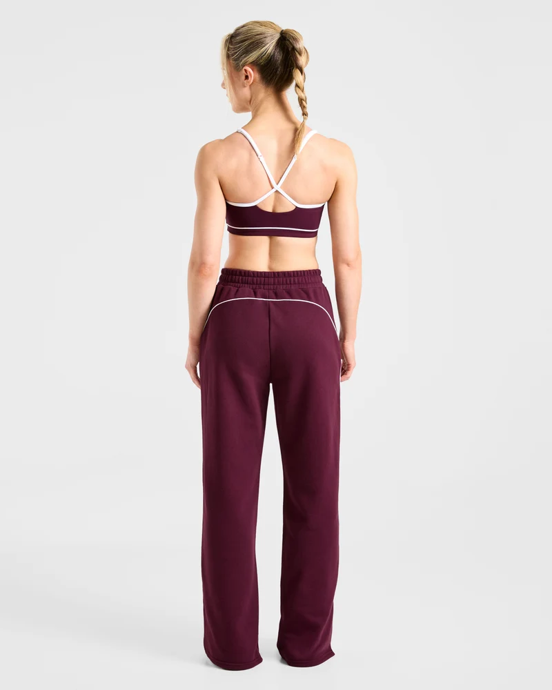 Form Straight Leg Joggers - Deep Mulberry