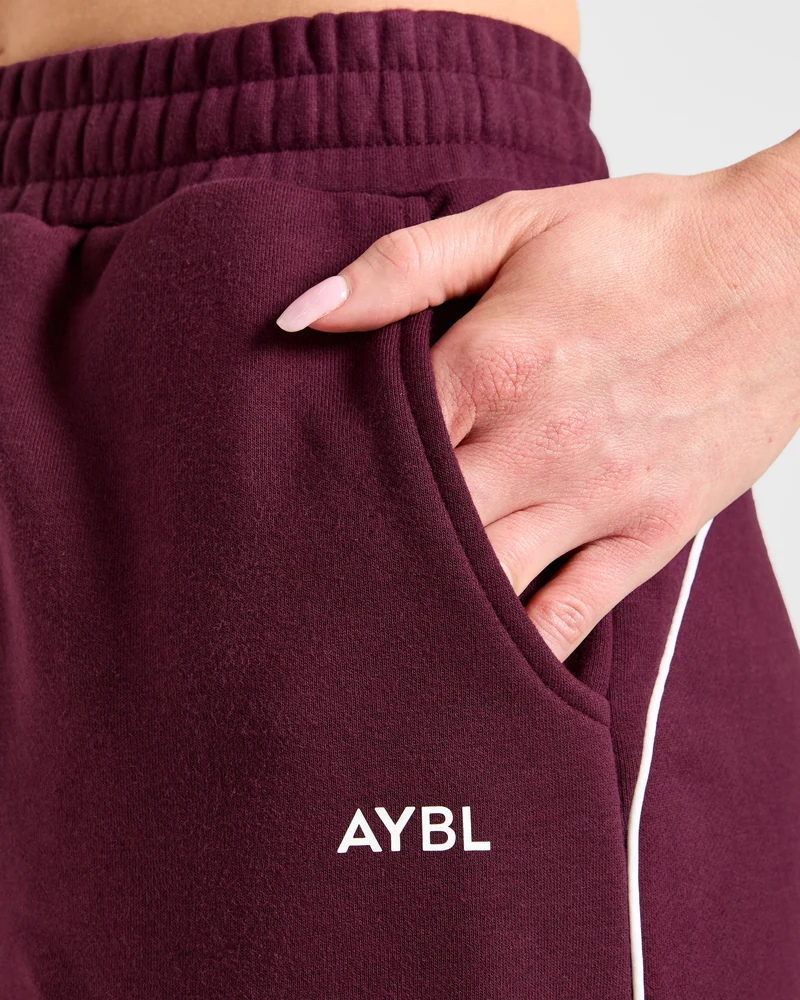 Form Straight Leg Joggers - Deep Mulberry