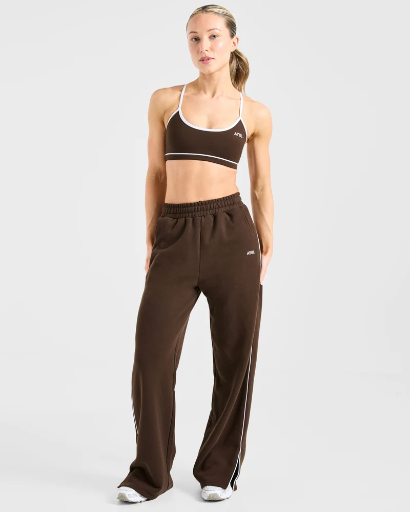 Form Straight Leg Joggers - Coffee Bean