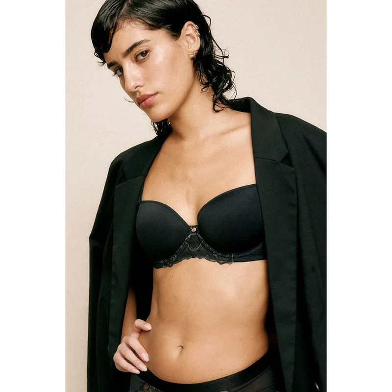 Soutien-gorge push-up balconnet Wild Azalea Florale écologique dentelle élégance luxe