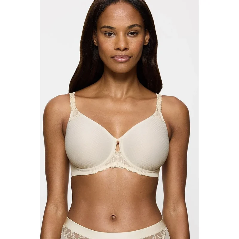 Soutien-gorge minimiseur armatures confort élégant jacquard broderie florale Wild Azalea