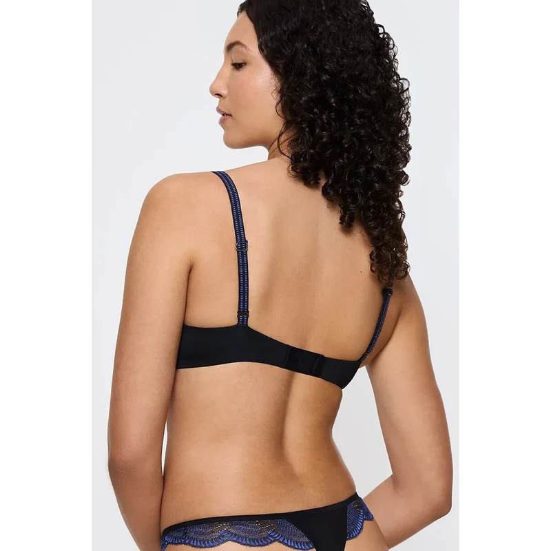 Soutien-gorge push-up bleu marine dentelle Triumph Comfort Glam WHU maintien optimal