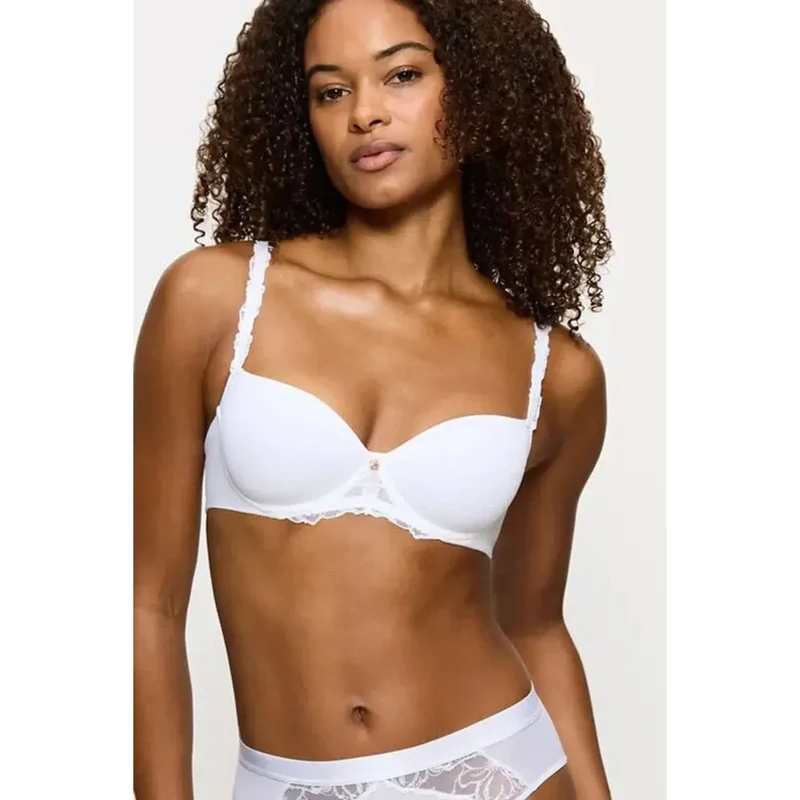 Soutien-gorge balconnet écologique confort luxueux dentelle broderie moderne