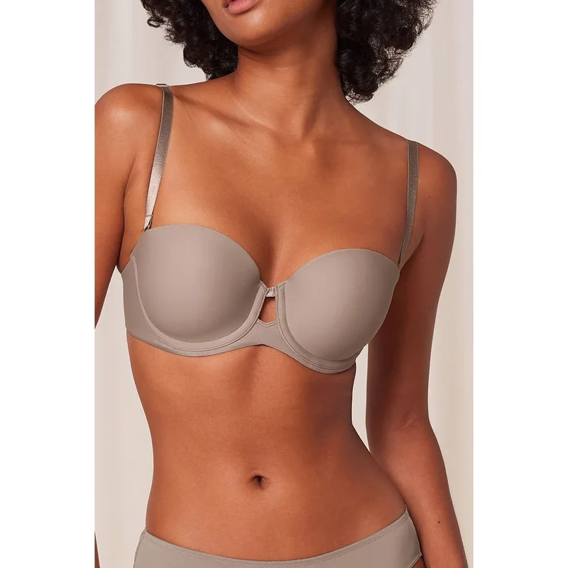 Soutien-gorge rembourré café maintien parfait grandes tailles Pure Micro Triumph