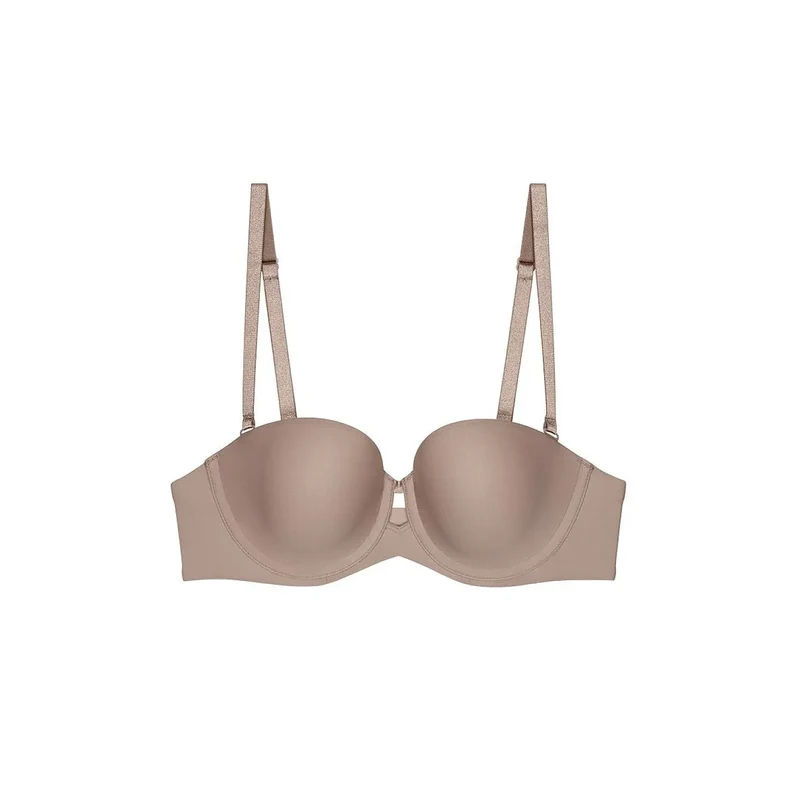 Soutien-gorge rembourré café maintien parfait grandes tailles Pure Micro Triumph
