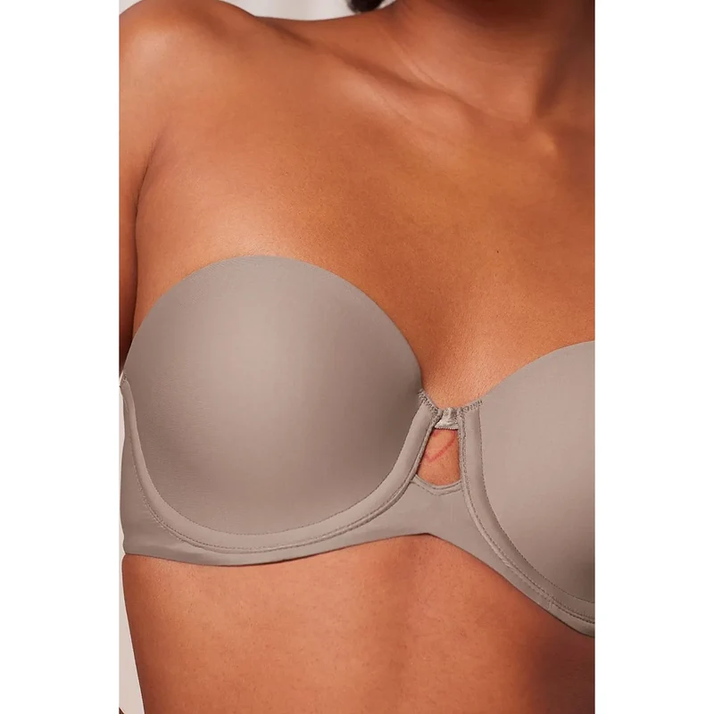 Soutien-gorge rembourré café maintien parfait grandes tailles Pure Micro Triumph